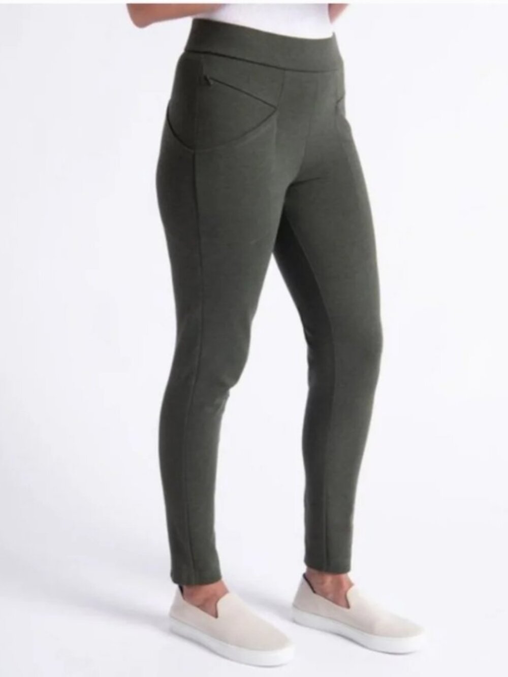 New Betabrand Sage Zippered Journey Skinny Dress Pant Yoga Pants XSmall